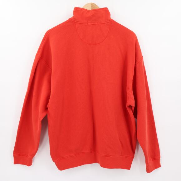 Tommy Bahama Relax Men's 1/4 Zip Pull Over Long Sleeve Orange Sz L - Picture 2 of 8